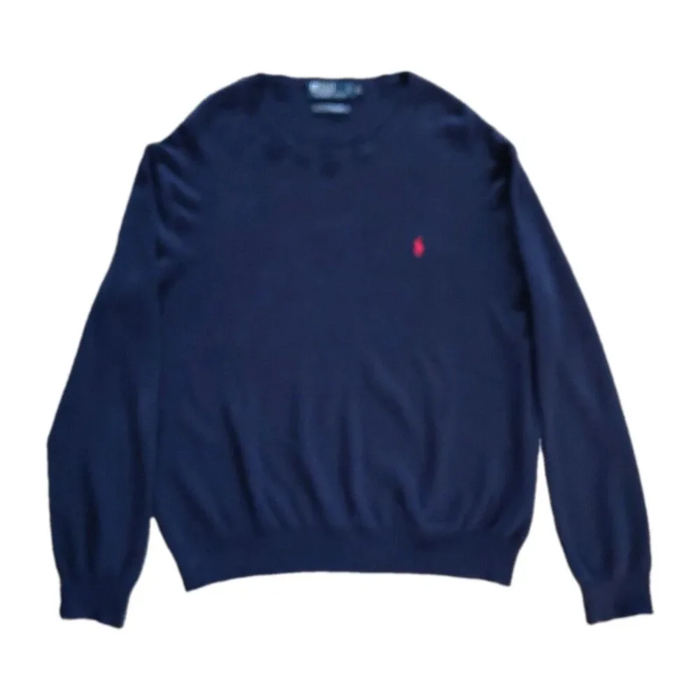 Polo Ralph Lauren Men's XL Prima Cotton Sweater Classic Knit Pullover Preppy